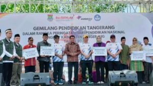 Gebyar HARDIKNAS di Tangerang: Senam Massal, Lomba, Beasiswa hingga Kejutan Umroh untuk Guru