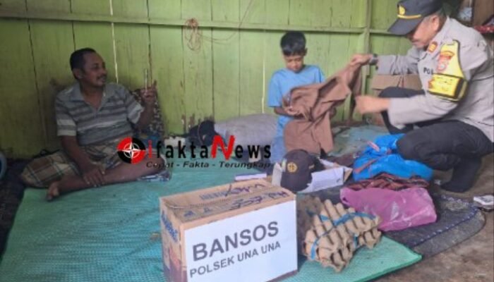 Video Viral Tangisan Bocah di Pulau Wakai, Kapolsek Unauna Segera Berikan Bantuan