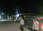 Patroli Malam Polsek Kronjo, Bentuk Komitmen Jaga Keamanan