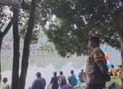 Personel Polsek Tigaraksa Laksanakan Pengamanan di Acara HUT Bhayangkara ke-79 di Tempat Pemancingan