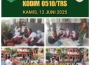 Babinsa Desa Cisoka Dampingi Pendistribusian Program MBG