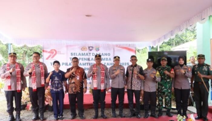Jelang Hari Bhayangkara ke-79, Baharkam Polri Lakukan Penilaian Lomba Tiga Pilar Kamtibmas di Duasudara Bitung