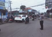 Satlantas Polresta tangerang Laksanakan Pengaturan Lalin Pagi di Titik Rawan Macet