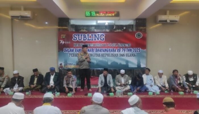 Sambut Hari Bhayangkara Ke-79, Polsek Jatiuwung Bersama MUI Gelar Subling di Masjid At-Taubah Lingkungan Polsek Jatiuwung