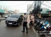Satlantas Polresta Tangerang Atur Lalu Lintas di Titik Rawan Kemacetan