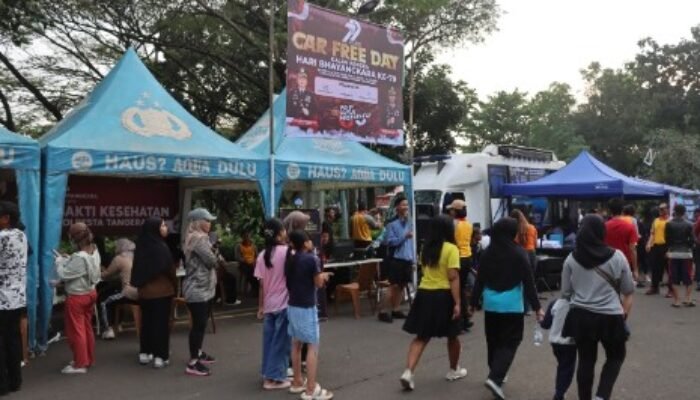 Polresta Tangerang Hadirkan Pelayanan Terbaik di Car Free Day, Wujud Nyata Bhayangkara untuk Masyarakat