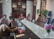 Kapolsek Kresek melaksanakan kegiatan Rakor Ketahanan Pangan dengan Forkopimcam Kresek