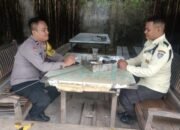 Bhabinkamtibmas Desa Sukanagara Anggota Polsek Cikupa Sambangi Satpam PT HDP, Sampaikan Pesan Kamtibmas