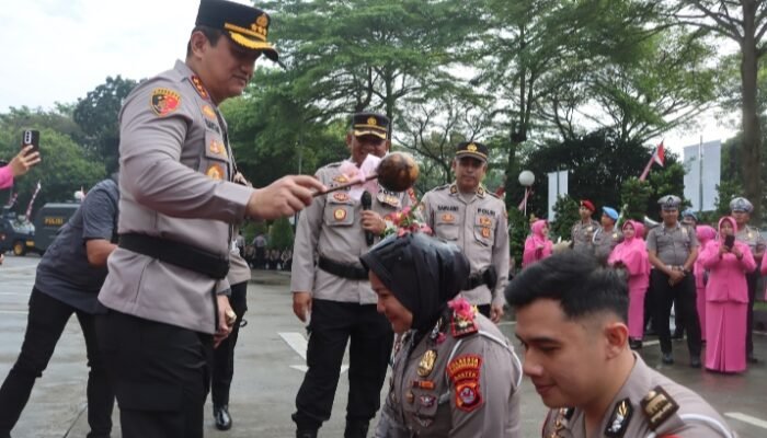 Polresta Tangerang Gelar Upacara Kenaikan Pangkat Periode 1 Juli 2025: 64 Personel Naik Pangkat