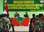 Kodim 0510/Trs Gelar Sosialisasi Cegah Penyakit Jantung
