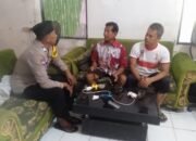 Sambangi Warga Bhabinkamtibmas Polsek Kronjo Sampaikan Himbauan Kamtibmas