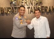 Silaturahmi ke Bupati, Kapolresta Tangerang Diskusikan Pelaksanaan Ketahanan Pangan