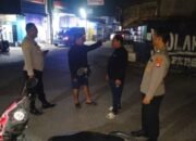 Antisipasi Balap Liar dan kejahatan jalanan, Kapolsek Kresek pimpin giat Patroli Mobile dimalam hari