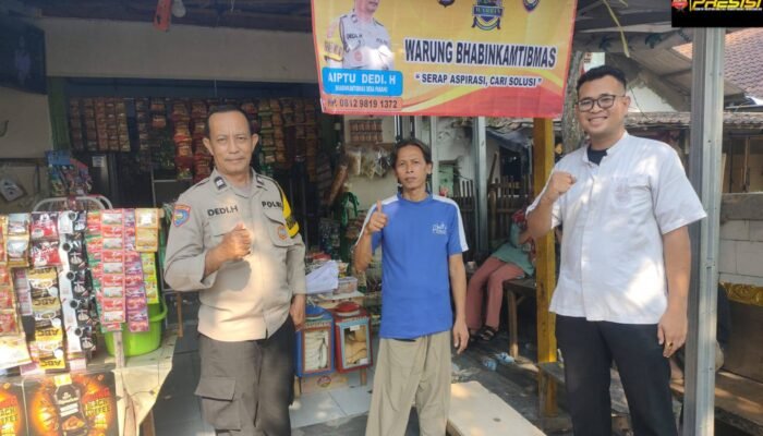 Sambang Warung Bhabinkamtibmas Anggota Polsek Balaraja Mengajak Jaga Kamtibmas di Wilayah