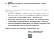 Kepala Dinas Pendidikan Kabupaten Tangerang Berikan Himabauan Pelaksanaan Pelajar Jarak Jauh ( PJJ )