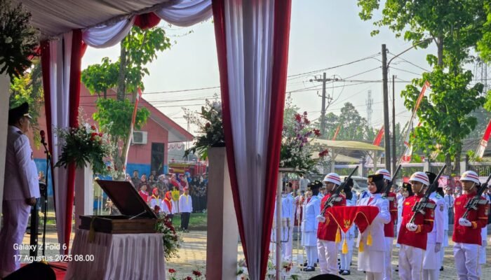 HUT Ke-80 RI, Camat Cisoka Pimpin Upacara Bendera Merah Putih