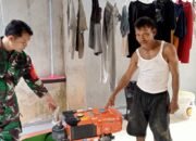 Babinsa Koramil 14/Panongan Melaksanakan Pengecekan Pompa Air di Kelompok Tani