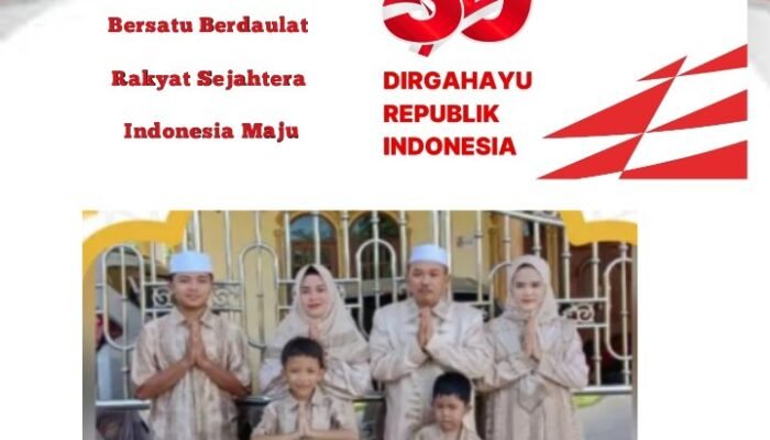 Direktur CV Barokah H Bustomi Bersama Keluarga Mengucapkan Dirgahayu kemerdekaan RI Ke-80 Tahun 2025
