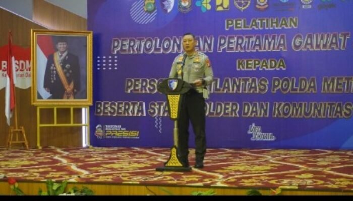 Dirlantas Polda Metro Jaya Gelar Kegiatan PPGD Bersama Stakeholder Dan Komunitas Ojol