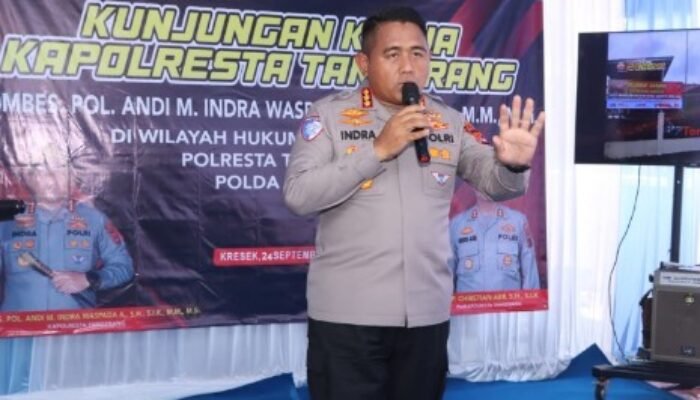 Kunjungi Polsek Kresek, Kapolresta Tangerang Ajak Jajaran Teguhkan Komitmen Layani Masyarakat