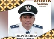 Ade Sape’i  ( Ade Black) Kepala Desa Cikuya Kecamatan Solear Kabupaten Tangerang Mengucapkan Selamat Hari Batik Nasional