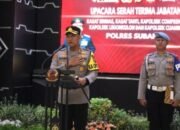 Upacara Serah Terima Jabatan Pejabat Utama dan Kapolsek Jajaran Polres Subang