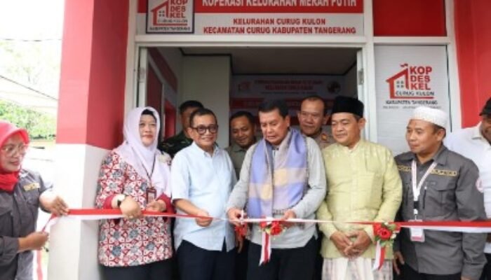 Bupati Tangerang Resmikan Koperasi Kelurahan Merah Putih Curug Kulon