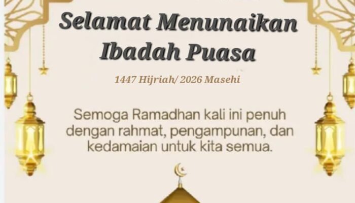 Sumartono, S.STP.,M,Si Cama Cisoka dan Sekretaris Sampaikan Ucapan Selamat Menyambut Bulan Suci Ramadhan 1447 H
