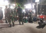 Koramil 12/Rajeg Patroli Malam Pastikan Wilayah Kondusif