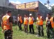 Gerakan Cepat Satgas Kodim 0510/Trs Bersihkan Tumpukan Sampah di Mekar Baru