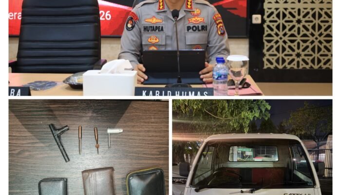 Tiga Pelaku Curat Diringkus Ditreskrimum Polda Banten